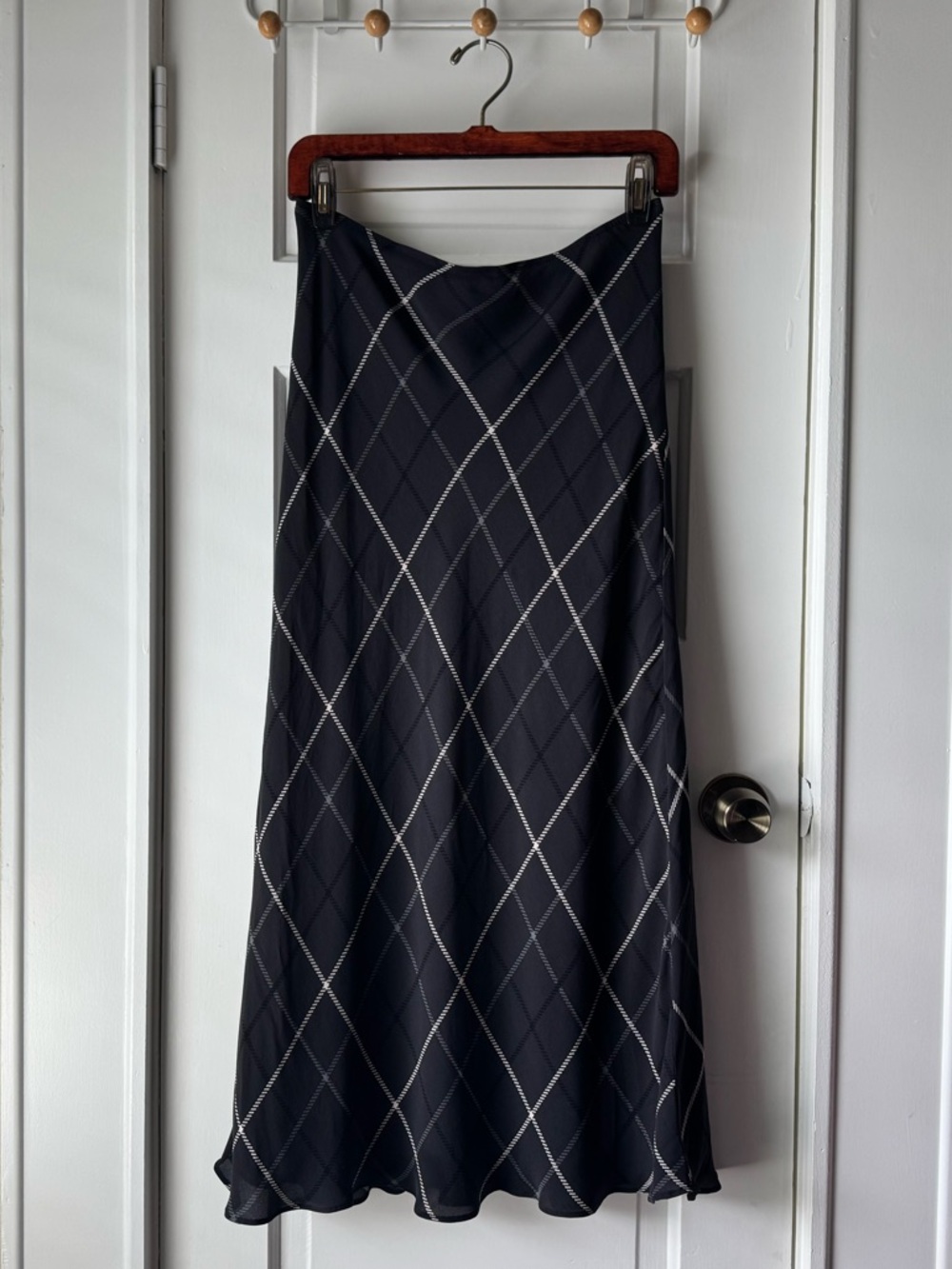 Casual Corner Plaid Midi Skirt